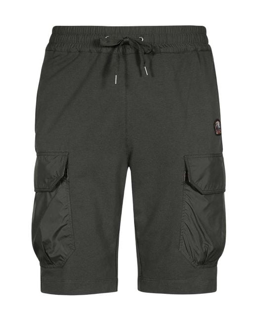 Parajumpers Gray Logo Shorts for men