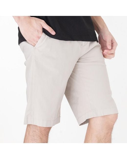 Paul & Shark White Slim Shorts for men