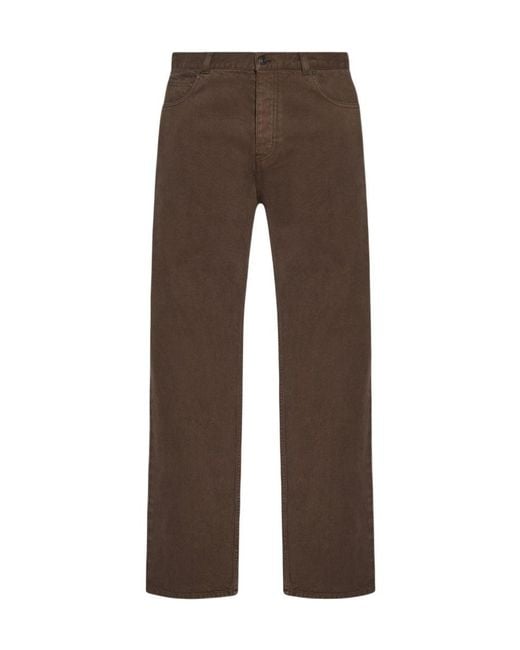 The Row Brown Siouxie Straight Leg Jeans for men