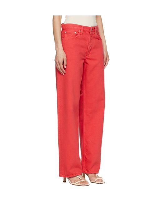 Agolde Red Arc Wide-Leg Jeans