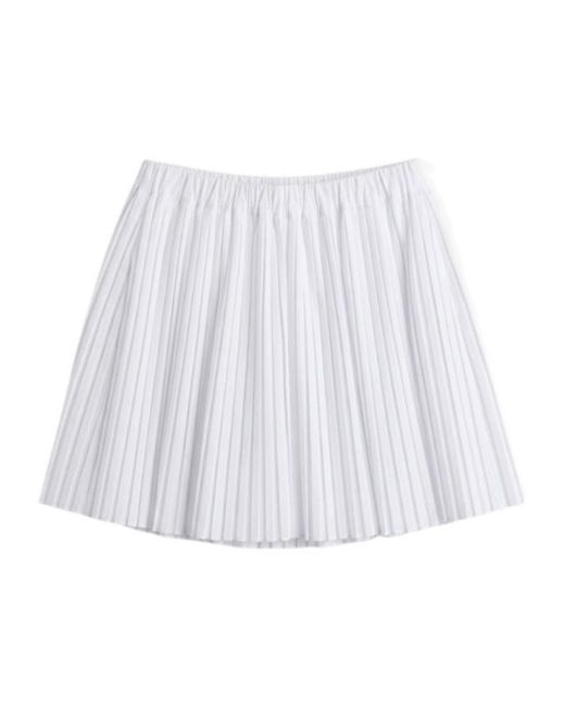 Barena White Pleated Skort