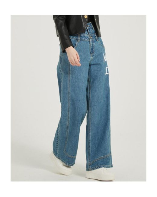 Marissa Chiara Blue Belt Loop Jeans