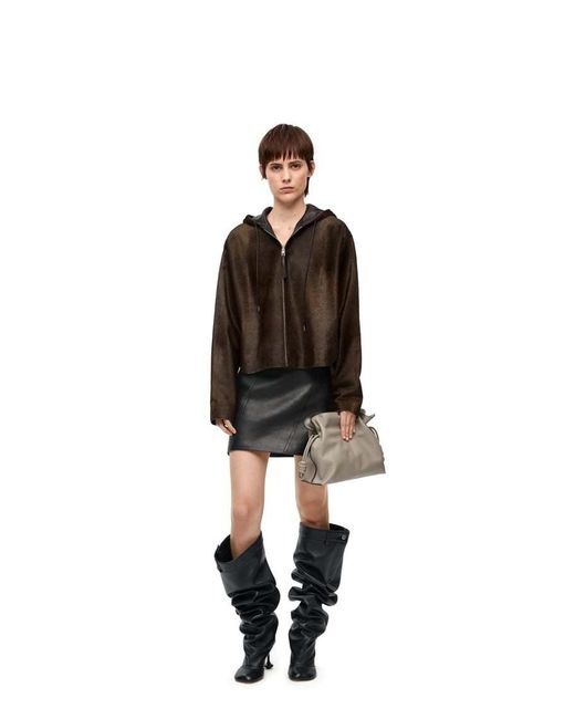 Loewe Brown Hooded Jacket