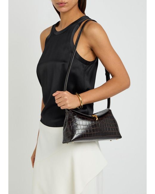 Totême Black Leather Clutch