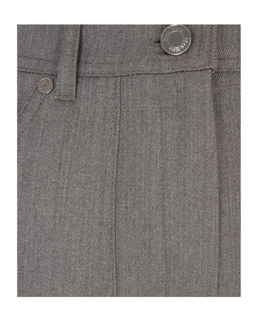 Max Mara Gray Abetaia Creased Trousers