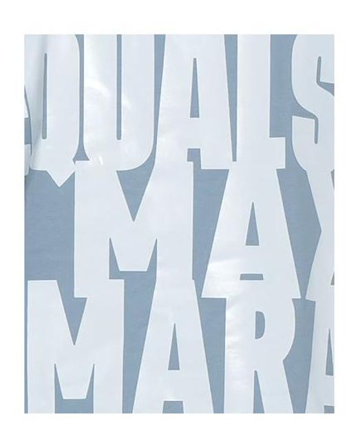 Max Mara Blue Solid Printed T-Shirt