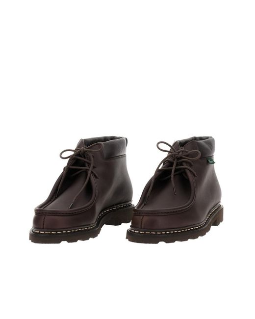 Paraboot Brown Lace-Up Ankle Boots for men