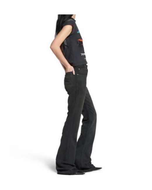 Balenciaga Black Slim-Fit Bootcut Jeans