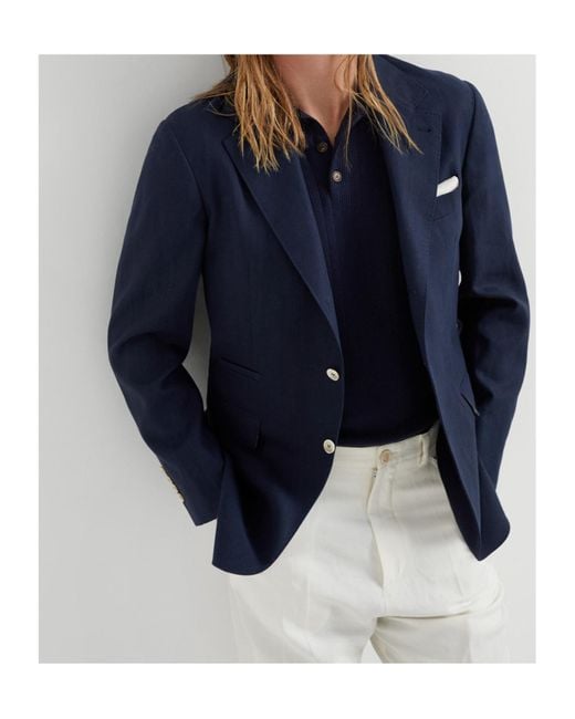 Brunello Cucinelli Blue Single-Breasted Blazer for men