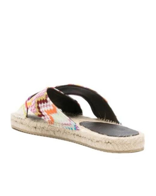 Missoni Pink Criss-Cross Espadrilles