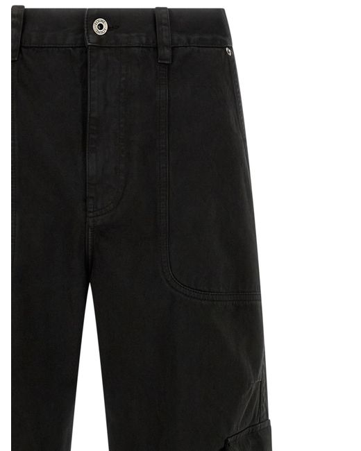 Loewe Black Straight-Leg Cargo Trousers for men