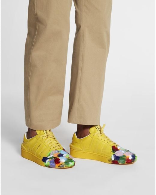 Lanvin Yellow X Gallery Department Lace-Up Sneakers for men