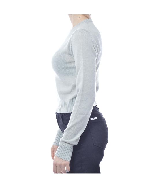 Jil Sander Blue Crewneck Knit Jumper