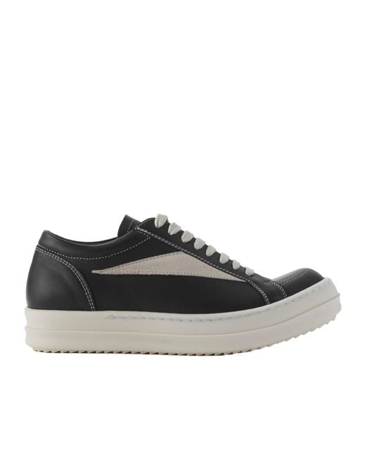 Rick Owens Black Round-Toe Casual Shoes