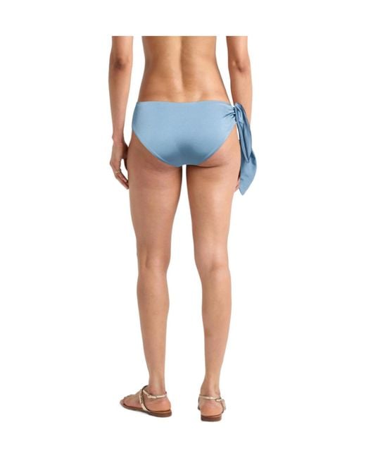Chloé Blue Solid-Color Bikini Bottoms