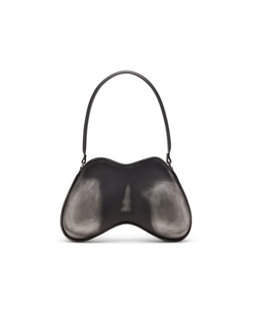 DIESEL Gray Double-D Shoulder Bag