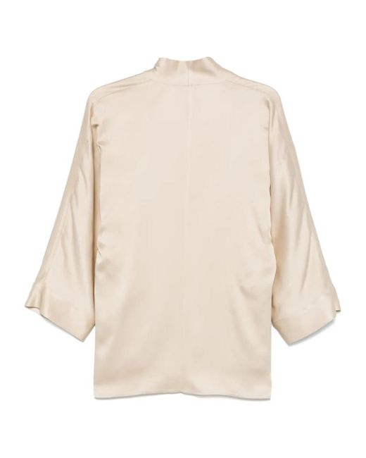 Antonelli Natural V-Neck Long Sleeve Shirt