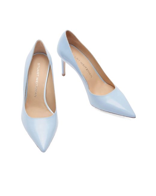 Stuart Weitzman Blue Pointed High Heels