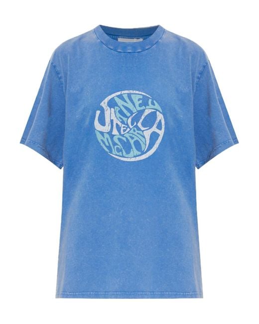 Stella McCartney Blue Short-Sleeved T-Shirt