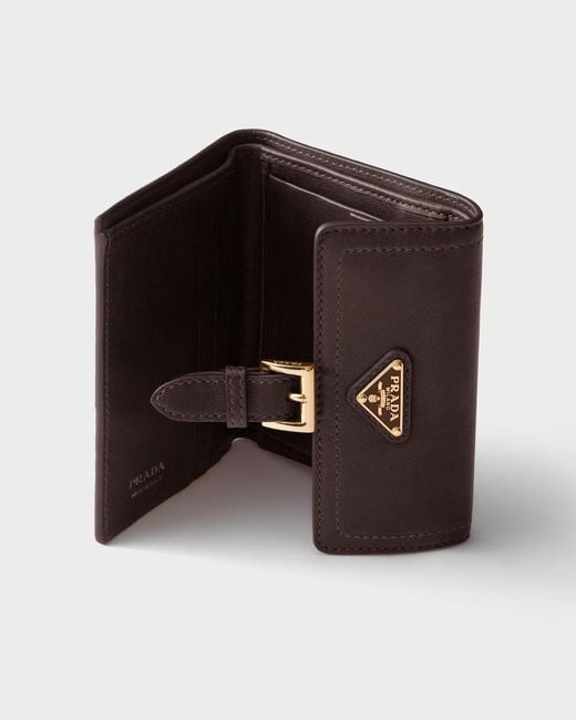 Prada Brown Small Nappa Leather Wallet