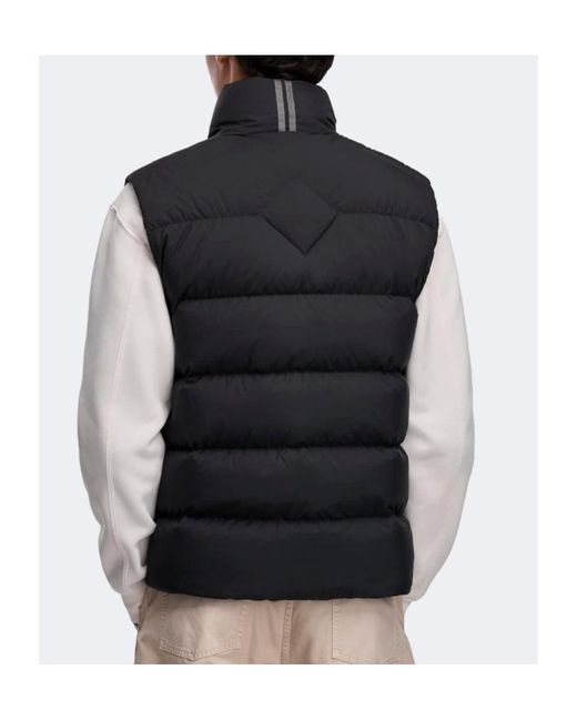 Canada Goose Black Apos;S Crofton Packable Nylon Down Vest for men