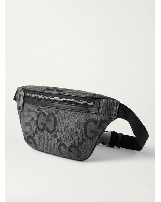 Gucci Black Jumbo Gg Small Belt Bag for men