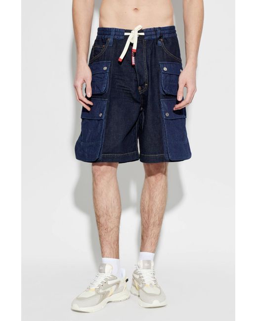 DSquared² Blue Denim Shorts for men
