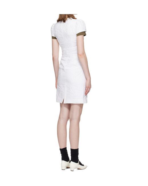 ShuShu/Tong White Crinkled Dress