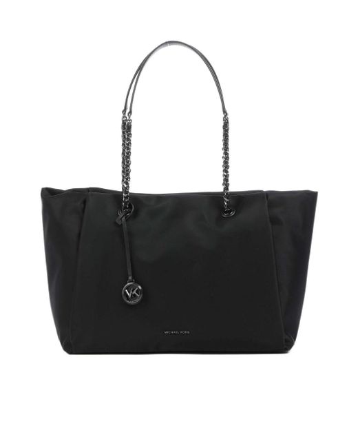 MICHAEL Michael Kors Black Logo Plaque Tote Bag