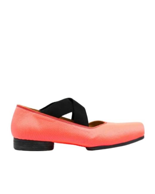 Uma Wang Red Square-Toe Ballet Flats