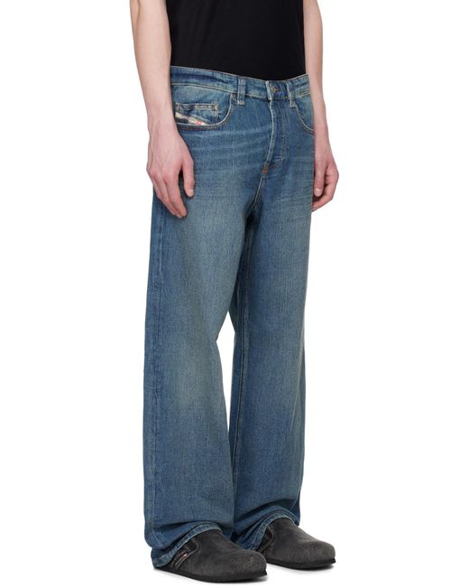 DIESEL Blue 2001 D-Macro Relaxed Jeans for men