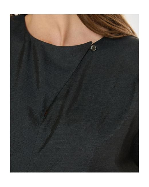 Soeur Black Ella V-Neck Short-Sleeve Midi Dress