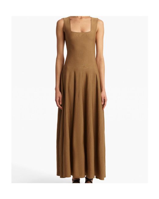 Khaite Brown Jodie Dress