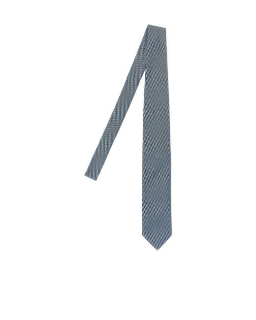Tom Ford Blue Pointed Tip Satin Tie for men