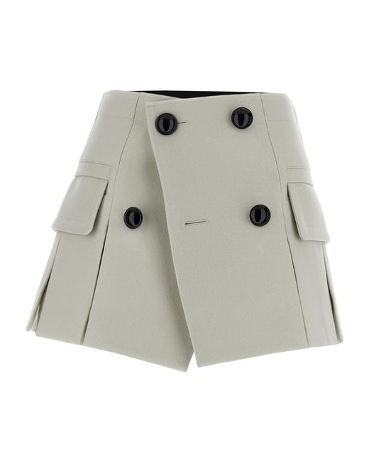 Sacai Multicolor 'Melton' Skort