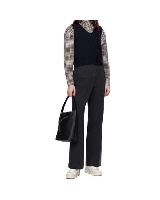 A.P.C. Black Vera Tote Bag