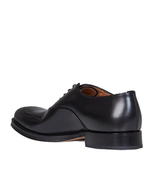 Church's Black Lace-Up Casual Shoes for men