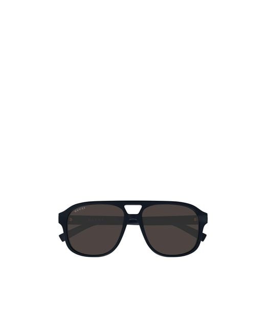 Gucci Black Aviator Sunglasses for men