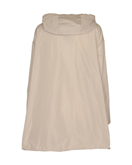 Herno Natural Drawstring Hooded Raincoat