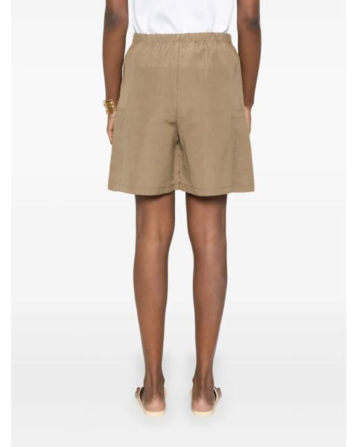 【送料&関税込】Quebec Drawstring Shorts Max Mara Max Mara Quebec Drawstring Shorts in Natural | Lyst