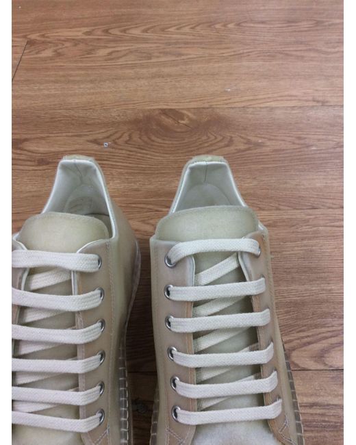 Rick Owens Gray Tie Low Upper Board Shoes for men