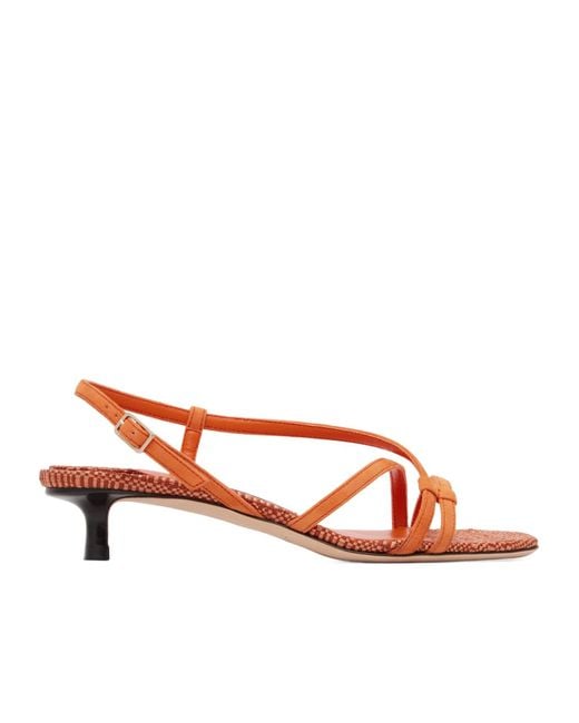 Jimmy Choo Brown Farris High-Heeled Sandals