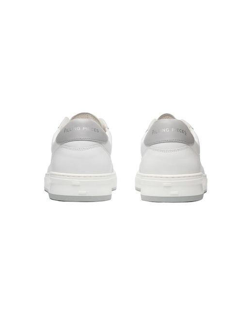 Filling Pieces White Lace-Up Sneakers for men