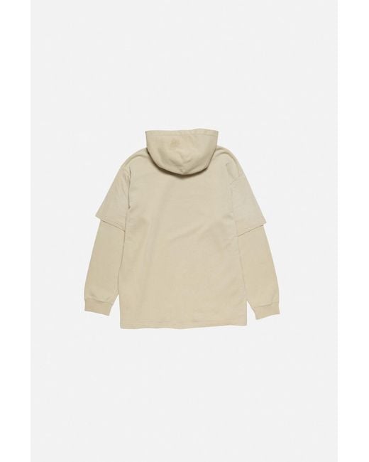 Acne Natural Layered Sweatshirt