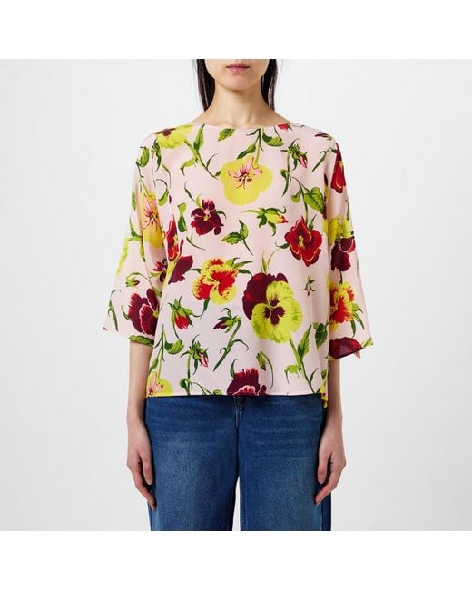 Weekend by Maxmara Pink Printed Long Sleeve Shirt