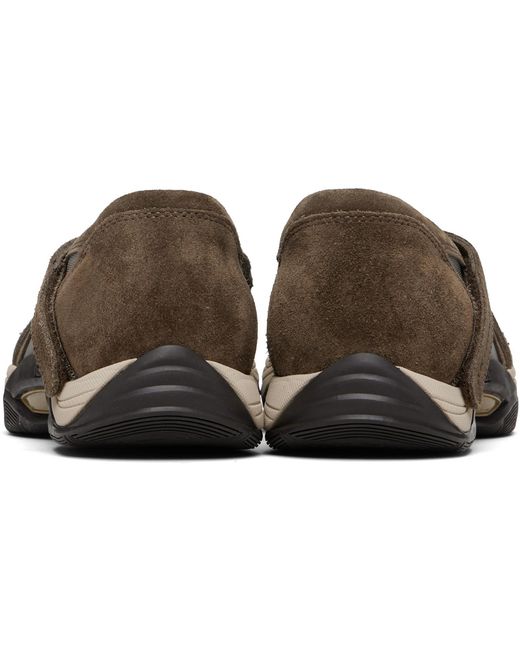 Our Legacy Brown Mary Jane Strap Low-Top Sneakers