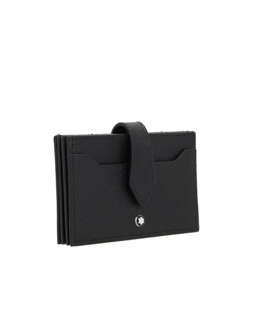 Montblanc Black Meisterstück Press-Stud Cardholder for men