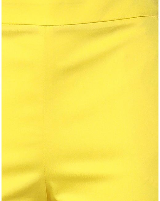 MAX&Co. Yellow Solid Stretch Twill Pants