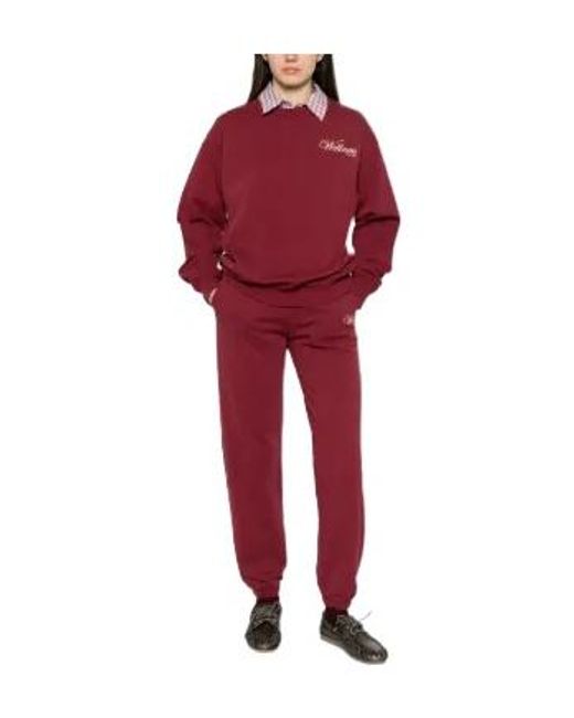 Sporty & Rich Red Soho Logo Track Pants