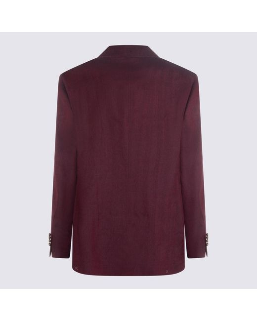 Brunello Cucinelli Purple Single-Breasted Suit for men